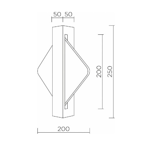 Настенный светильник LED4U L7388-250 BK