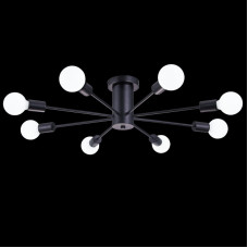Люстра на штанге Natali Kovaltseva LOFT 75140/8C BLACK