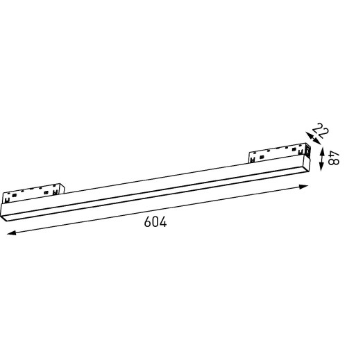 Трековый магнитный линейный светильник SWG SY-LINK-600-BL-24-NW 016835