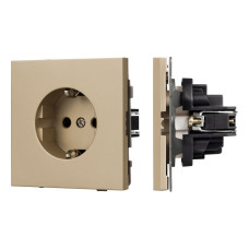 Механизм электрической розетки Arlight SCT-TENDO-MEU1-SFPL-GD (230V, 16A) 054639