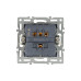 Механизм выключателя двухклавишный непроходной Arlight SWT-MK02-PL-BK (250V, 16A) 043725