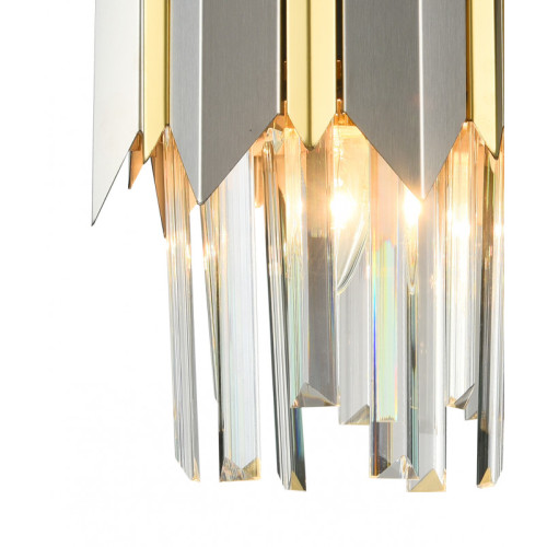 Подвесная люстра Natali Kovaltseva QUEEN 79006/1W BRASS SILVER