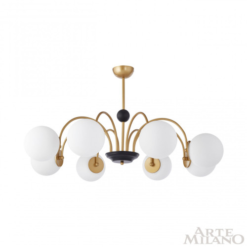 Люстра на штанге Arte Milano Napoli 312066/D940/8 BS/BK