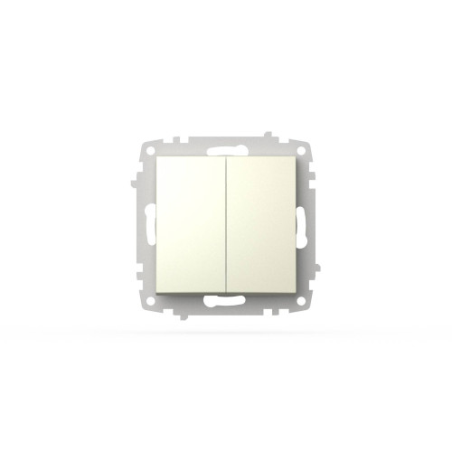 Выключатель двухклавишный ELBI Zena Vega 609-010300-202