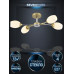Люстра на штанге Seven Fires Bergin SF3369/4C-GD-CR-WT