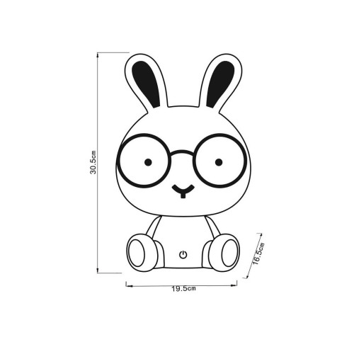 Настольная лампа Lucide Dodo Rabbit 71591/03/66