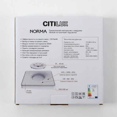 Настенно-потолочный светильник Citilux Norma CL748K201