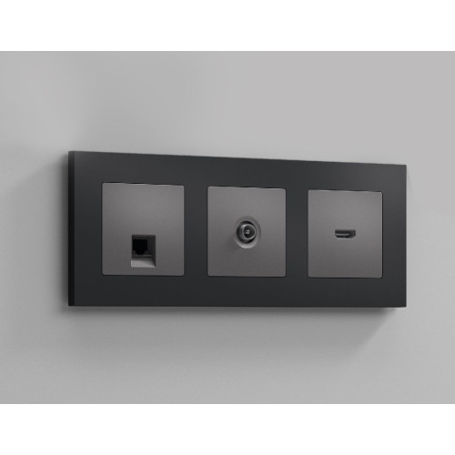 Лицевая панель для HDMI розетки Ambrella Volt Alfa AP6640