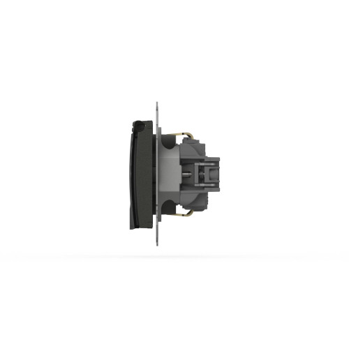 Розетка с крышкой и заземлением ELBI Zena Vega 609-011100-218