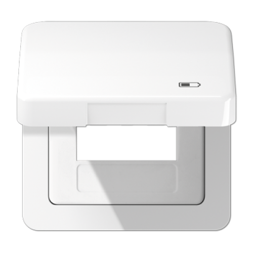 Рамка с подпружиненной крышкой для USB-механизмов Jung CD590KLUSBWW