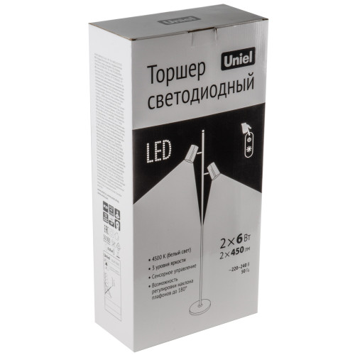 Торшер Uniel ULM-T600 2х6W/4500K/DIM RED UL-00010176