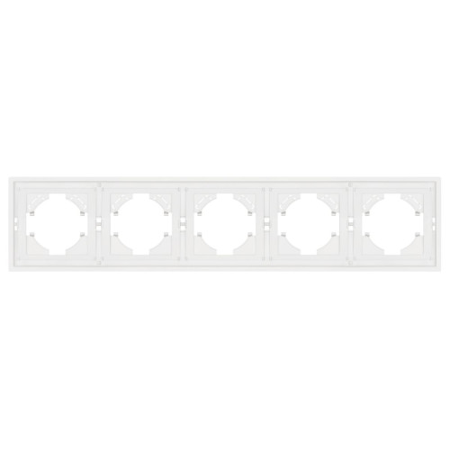 Рамка пластиковая на 5 постов Arlight FRM-TENDO-SFPL-5-WH 054660
