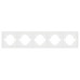 Рамка пластиковая на 5 постов Arlight FRM-TENDO-SFPL-5-WH 054660
