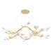 Подвесная люстра Crystal Lux COLIBRI SP10 GOLD
