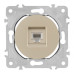 Розетка телефонная RJ11 Arte Milano 202.51-1.shampan