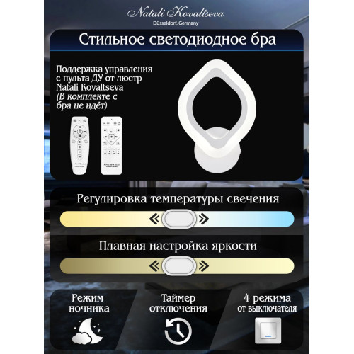 Бра Natali Kovaltseva LED LAMPS 81139/1W