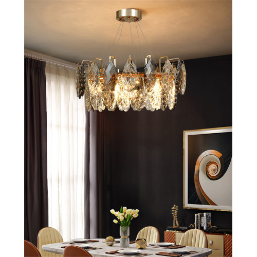 Подвесная люстра Delight Collection D8011P/R-600 gold/smoky
