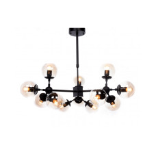 Люстра на штанге Lumina Deco Zodiak LDP 160-12 BK+TEA