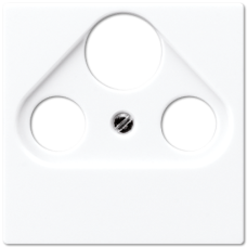 Накладка TV-SAT-FM розетки Jung A 500 Белая A561PLSATWW