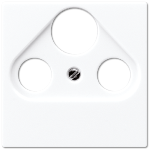 Накладка TV-SAT-FM розетки Jung A 500 Белая A561PLSATWW
