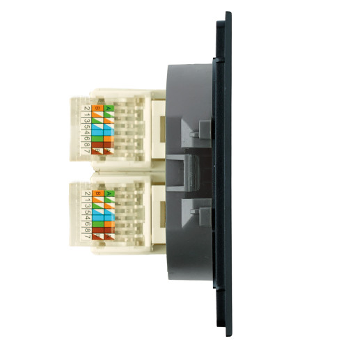 Розетка компьютерная 2-местная RJ-45 (механизм) Stekker Мия RST00-3111-05 50451