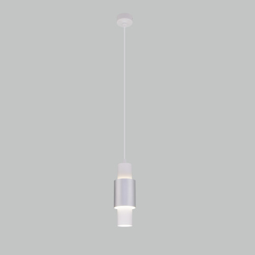 Подвесной светильник Eurosvet Bento 50204/1 LED белый/матовое серебро