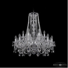 Подвесная люстра Bohemia Ivele Crystal 1411/12+6/240/h-80 Ni