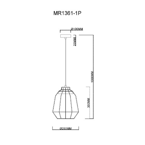 Подвесной светильник MyFar Hill MR1361-1P