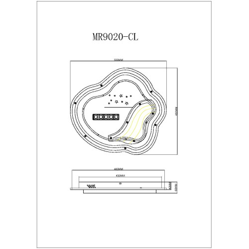 Потолочный светильник Myfar Cloud MR9020-CL