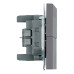 Переключатель 1-клавишный (механизм) СЗК Stekker Эмили 250В 10A RSW10-5105-10ZK платиново-серый soft touch 50240