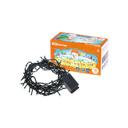 Светодиодная гирлянда TDM Electric СГ 100 З 220V разноцветная 8 режимов SQ0361-0010