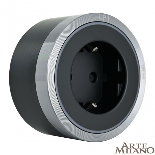 Трековая розетка Arte Milano Am-track-sockets 380066TS LED/ES Grey