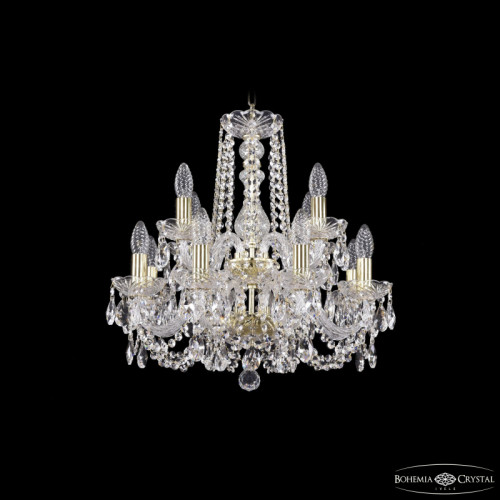 Подвесная люстра Bohemia Ivele Crystal 1402/8+4/160/2d G