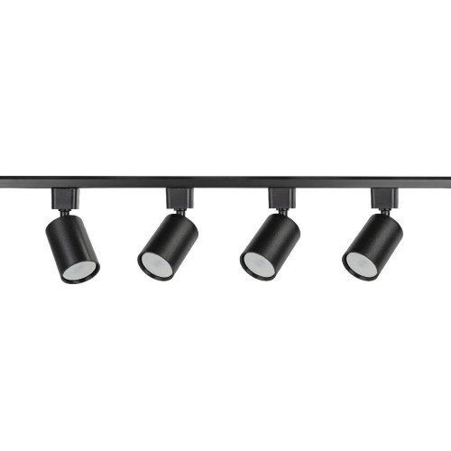 Трековый однофазный светильник (4 шт.) Эра TR70-SET4-GU10-BK Б0063956