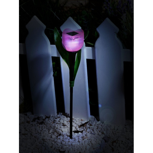 Светильник на солнечных батареях (UL-00004276) Uniel Promo USL-C-451/PT305 Pink Tulip