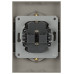 Розетка Эра Arktik 16-2104-07 двойная с заземлением 2X2P+E Schuko 16А-250В титан Б0070450