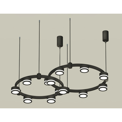 Комплект подвесного светильника Ambrella Light Techno Ring XR92091003 (A9209x2, C9238, C9232, N8415)