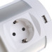 Блок розеток 107J (4 секции, 2 USB и 2 HDMI) Mebax 00-00001170