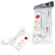 Удлинитель бытовой Uniel Ultra S-GCU2-3B WHITE UL-00010010