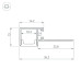 Профиль Arlight FANTOM-BENT-W12-TOP-EDGE-2000 ANOD 040328