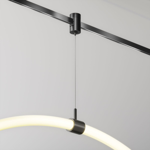 Коннектор с тросовым подвесом для магнитного шинопровода Maytoni Technical Tau Flarity TRA154SW-1B Коннектор с тросовым подвесом для магнитного шинопровода Maytoni Technical Tau Flarity TRA154SW-1B