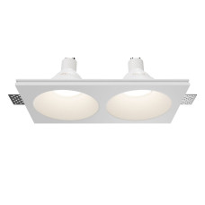 Встраиваемый светильник Maytoni Technical Gyps Modern DL129-GU10-02-W
