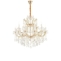 Подвесная люстра iLamp Diamond 6071-18 GD+CL