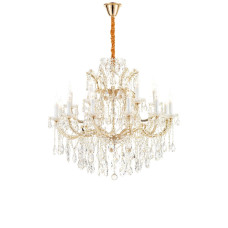 Подвесная люстра iLamp Diamond 6071-18 GD+CL