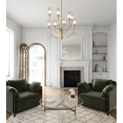 Люстра на штанге Maytoni Arco MOD223PL-08BS