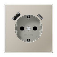 Розетка 2K+З USB Typ AC Jung ES1520-15CA
