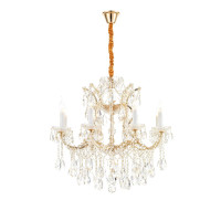 Подвесная люстра iLamp Diamond 6071-8 GD+CL