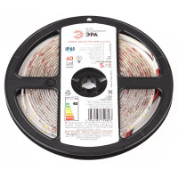 Светодиодная лента Эра 12В 2835 4,8Вт/м 3000K 5м IP65 LS2835-60LED-IP65-WW-eco-5m Б0035592