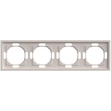 Рамка 4-местная Stekker Эмили PFR00-5004-08 кашемир soft touch 49913