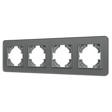 Рамка на 4 поста стеклянная Arlight FRM-OMALI-SFGS-4-GR 049718
